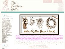 Tablet Screenshot of chicsouthernbelle.com